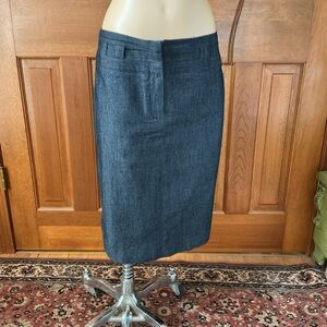 Sandro Dark Blue denim look  Pencil Skirt